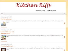 Tablet Screenshot of kitchenriffs.com